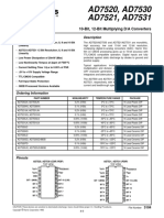 AD7520, AD7530 AD7521, AD7531: 10-Bit, 12-Bit Multiplying D/A Converters