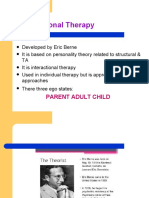 Transactional Therapy: Parent Adult Child