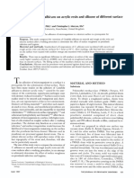 Retention of On Acrylic Resin and Silicone of Different Surface Topography