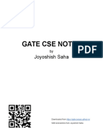 Gate Cse Notes: Joyoshish Saha