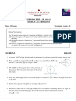 Grade X - Math - PT3 Question Paper - 220118 - 184805