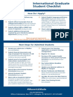 International Graduate Checklist - 2021