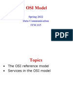 OSI Model: Spring 2022 Data Communication ITM 315