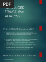 Advanced Structural Analysis Introduction