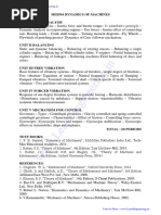 Me8594-Dynamics of Machines - Part A and Part B Questions and Answers