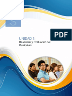 Unidad 3 - Desarrollo y Evaluación del Curriculum