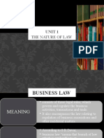 Unit 1 Nature of Law