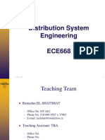 Distribution System Engineering ECE668