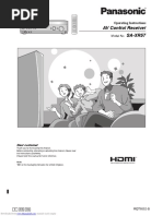 AV Control Receiver SA-XR57: Operating Instructions