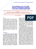 Percolation Threshold of Polymer Nanocomposites Containing Graphite Nanoplatelets and Carbon Nanotubes