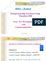 BHEL / Ranipet: Entrepreneurship Awareness Camp December-2006