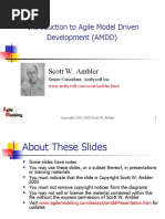 Introduction To Agile Model Driven Development (AMDD) : Scott W. Ambler