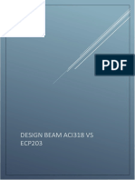 BEAM DESIGN ECP203 VS ACI