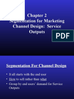 Segmentation for Marketing Channel Design by Service Output Demands