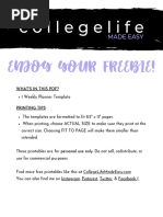 Enjoy Your Freebie!: What'S in This PDF?