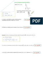 Geometria analítica: distâncias e coordenadas de pontos