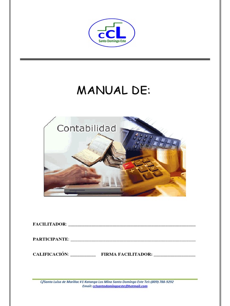 Manual Auxiliar de Contabilidad | PDF | Contabilidad | Sociedad de ...