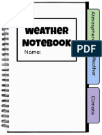 Weather Notebook Templates