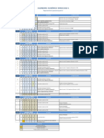 Calendario Grado 2022 A