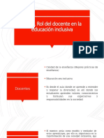 Rol Docente Educación Inclusiva