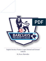 English Premier League Internal and External Analysis
