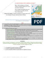 Séance 3 - Que Retenir Du Climat Et de La Végétation en Europe ?