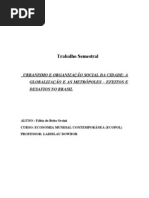 QUESTÃO URBANA{trab semestral}