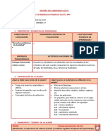 Sesión de Aprendizaje Nº