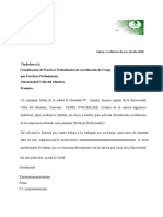 Carta Solicitud de Pasantías