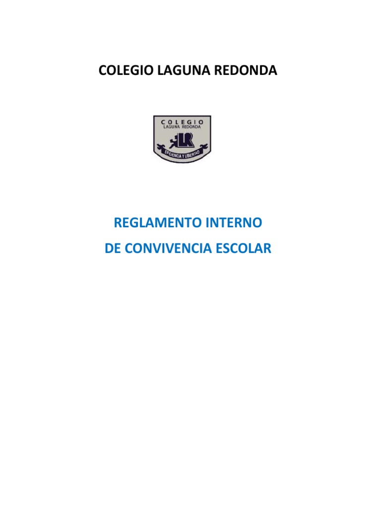 Reglamento Interno de Convivencia Escolar | PDF | Aprendizaje ...