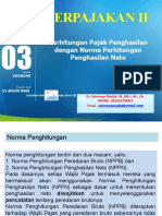 TM 3 Perhitungan Pajak Penghasilan Dengan Norma Perhitungan Penghasilan Neto