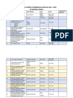 Jadual Kerja Pekerja Pembersihan Sekolah 2022