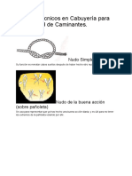 Mínimos Técnicos en Cabuyería para Comunidad de Caminantes