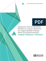 Diagnostic Test For Lymphatic Filariasis To Support Decisions For Stopping Triple-Therapy Mass Drug Administration