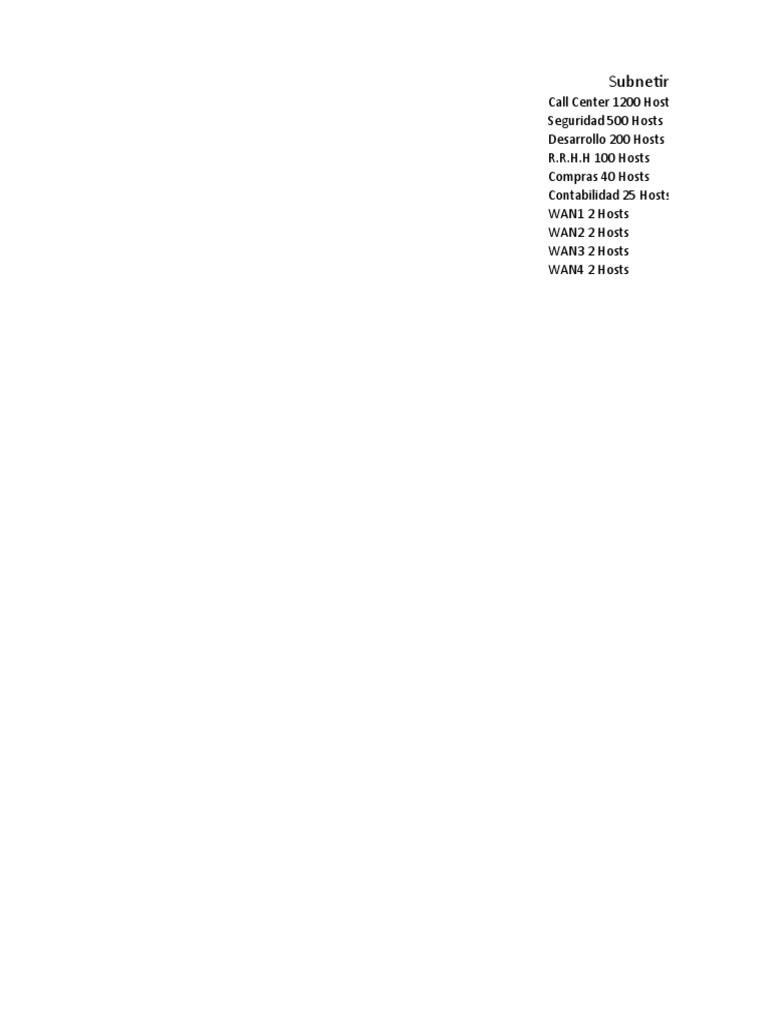 Subnet Ing | PDF