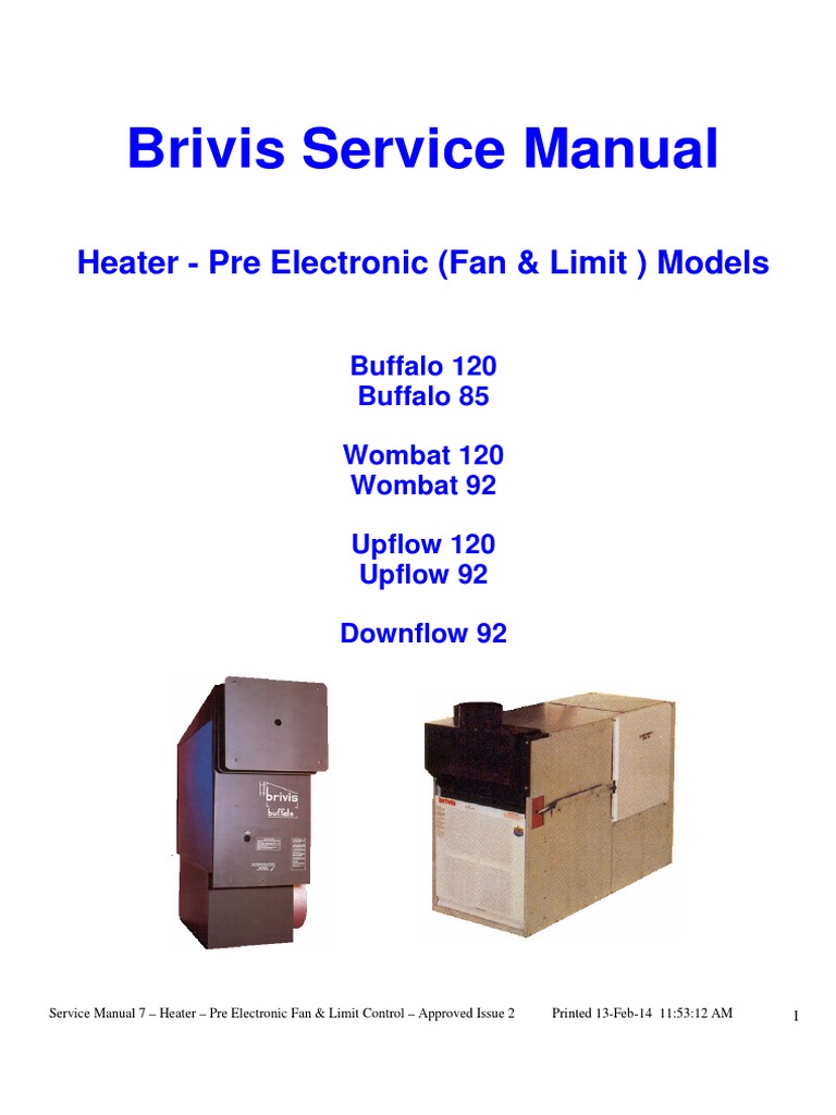Brivis Service Manual | PDF | Electromagnetism | Electrical Components