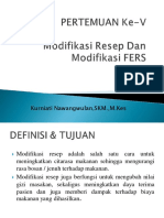 Modifikasi Resep Dan Modifikasi FERS