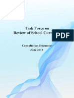 Task Force On Review of School Curriculum - Consultation Document