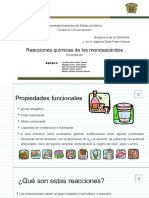 Reacciones Químicas de Los Monosacaridos