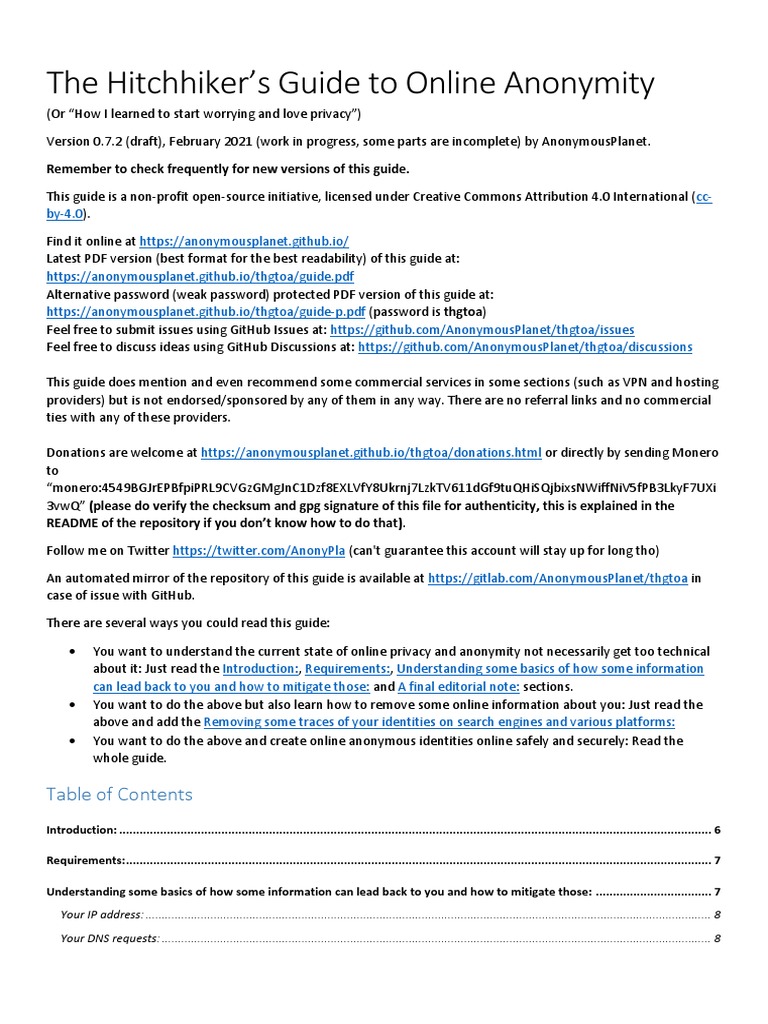 Guide to Achieving Online Anonymity: Understanding Risks and Mitigation ...