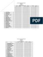 Daftar Hadir Ekstrakurikuler Pramuka