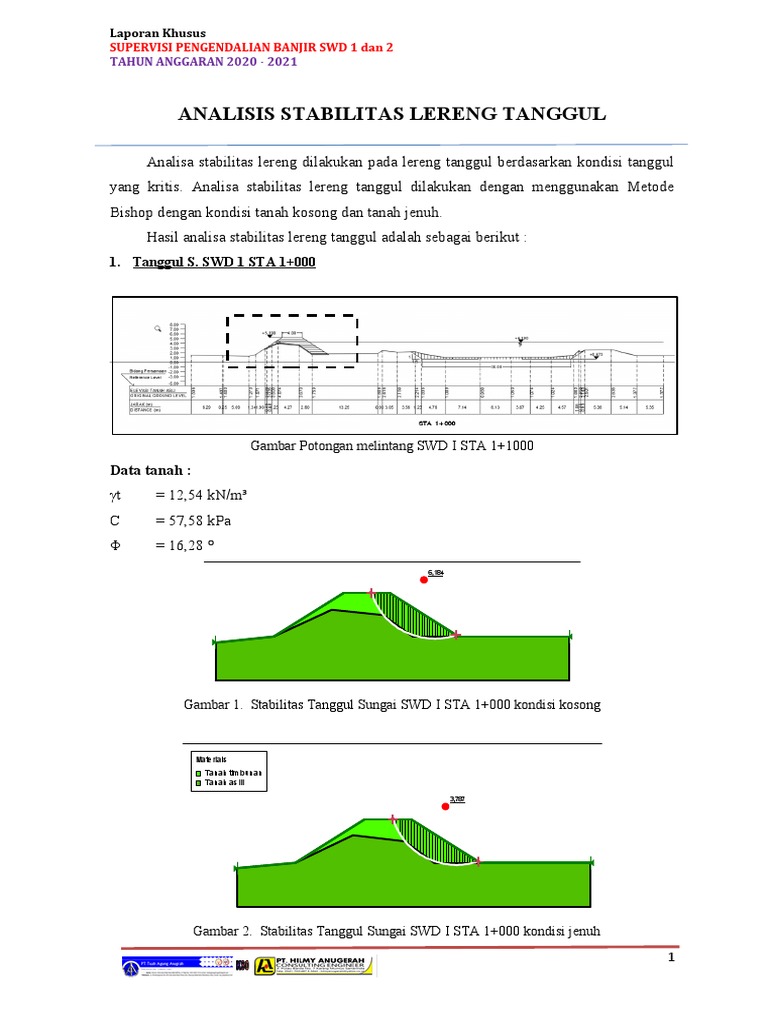 Analisis Stabilitas Lereng Tanggul Pdf