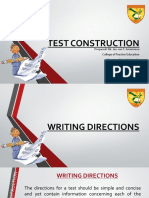 Part 2 Writing Directions and Traditional Tests