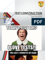 Part 1 Test Construction Introduction and Writing Test Objectives
