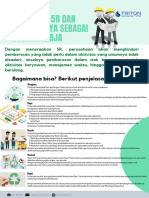 Poster Pusat Krisis Banjir Frame Dinamis Hijau