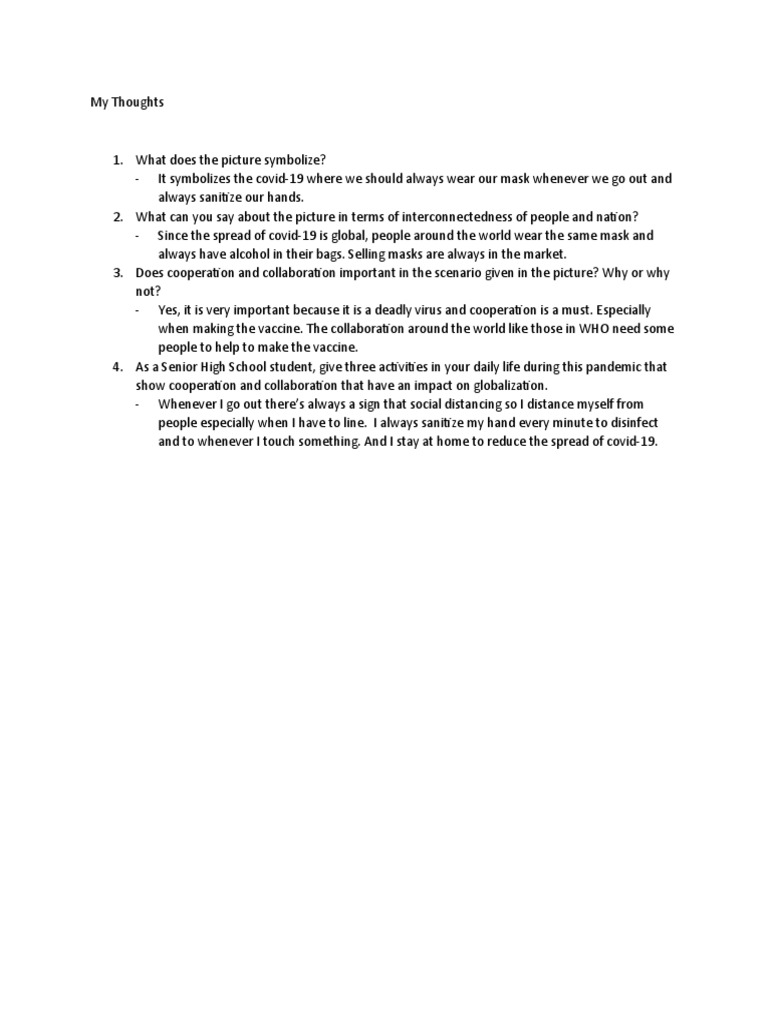 My Thoughts | PDF