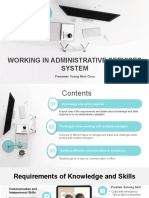 Working in Administrative Services System: Presenter: Vuong Minh Chau