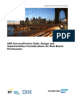 IDP SAP SuccessFactors Suite - Design and Implementation Considerations For Role Based Permissions - v1.2