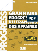 Grammaire Progressive Du F Des Affaires - Intermediaire