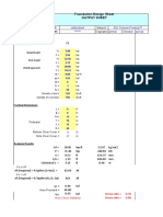 Foundation Design Sheet Output